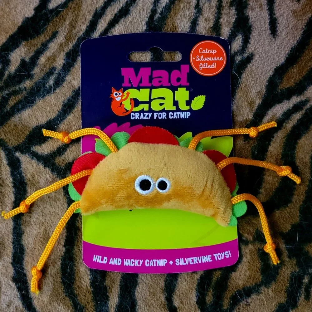 Cat Kitten Toy Mad Cat Taco w/ Catnip ea. New!